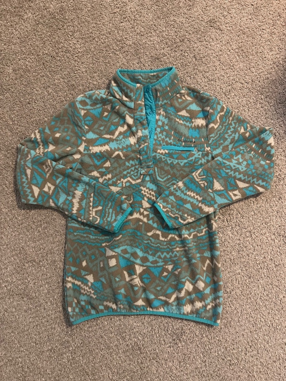 Columbia Womens 1/4 Snap Fleece Pullover Jacket Size Medium